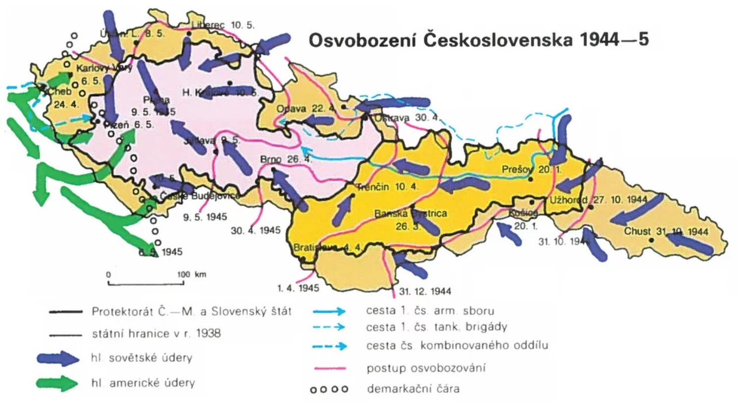 Foto: 80% území Československa bylo osvobozeno sovětskou armádou